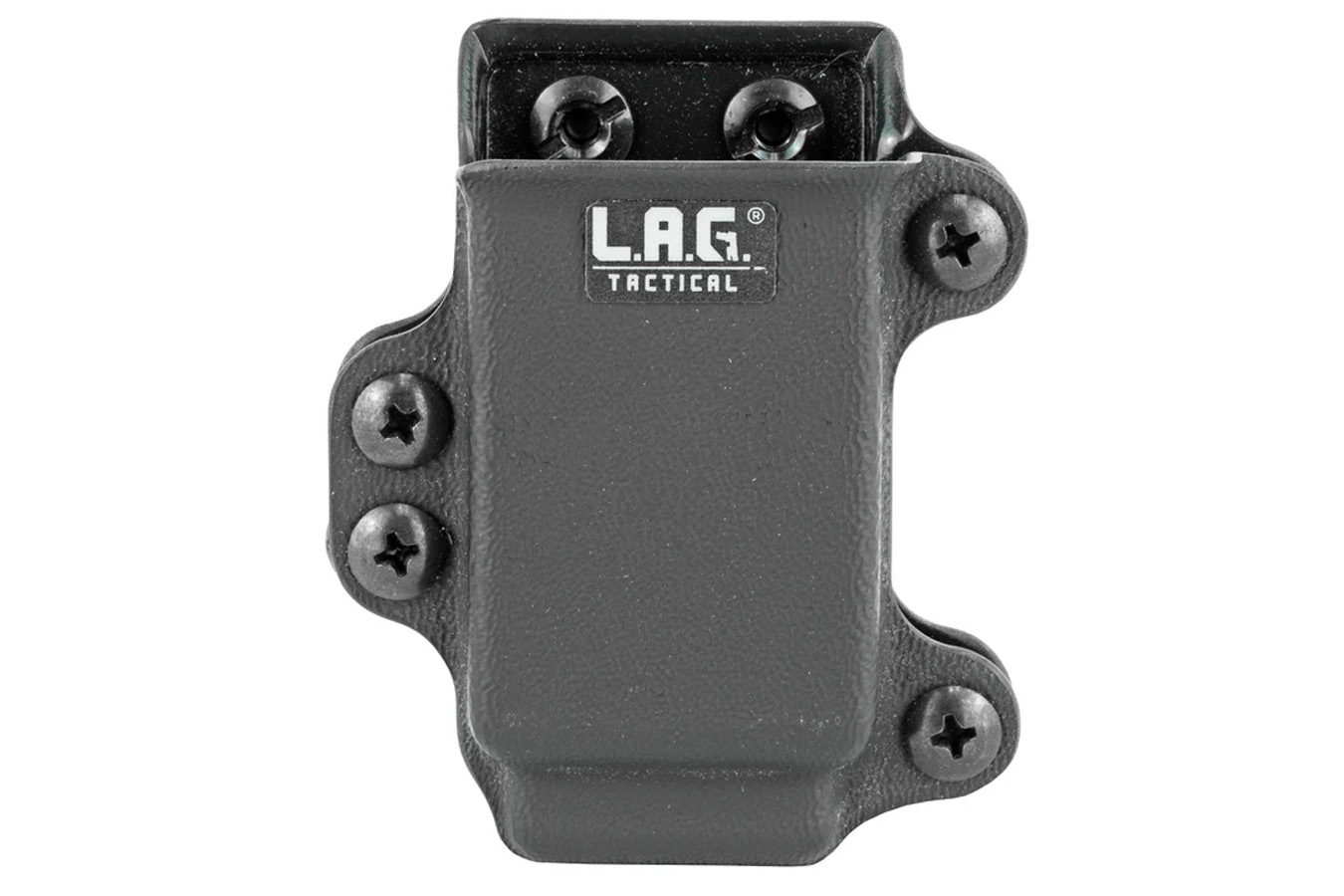 Lag Tactical Single Pistol Magazine Carrier Double-Stack .45/10MM Kydex - Black