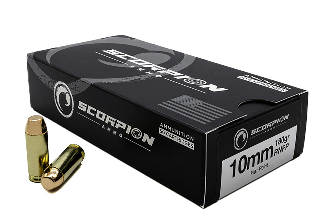 Scorpion 10mm 180 gr Flat Point Target 50/Box