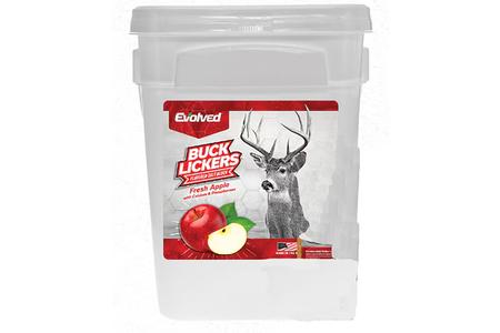EVL BUCK LICKER APPLE 30 LB BUCKET