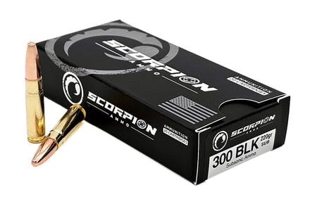 SCORPION 300 BLK 200GR SUBSONIC 20 /BOX