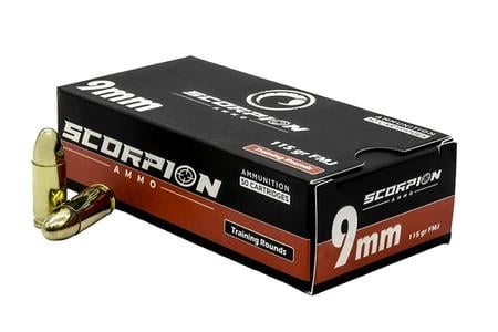 SCORPION 9MM 115GR FMJ  50/BOX