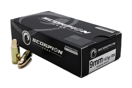 SCORPION 9MM 147GR RN SUBSONIC 50/BOX