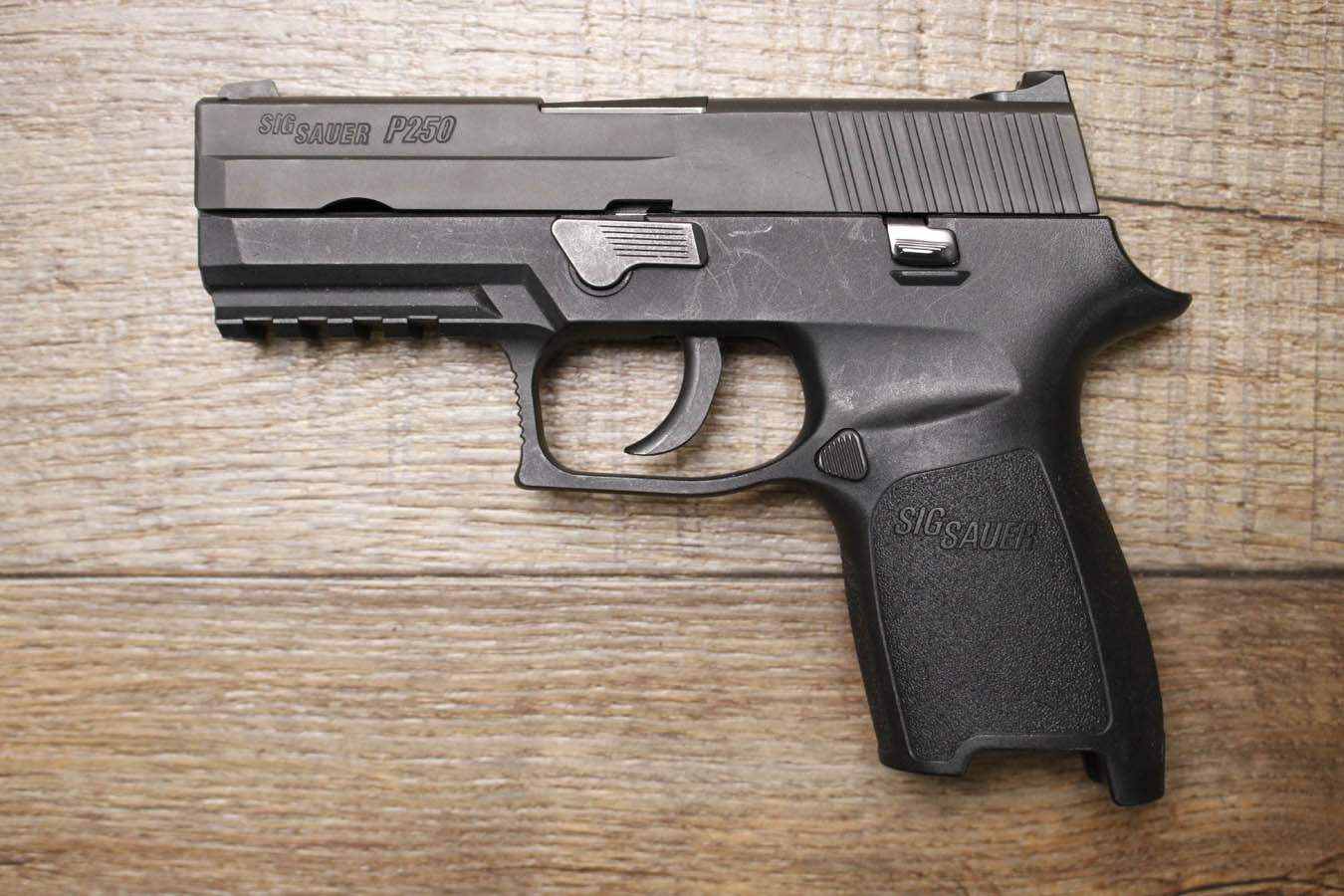 Sig Sauer P250 Compact 9mm Police Trade-In Pistol (No Magazine)