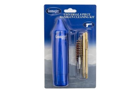 8 PIECE COMPACT UNIVERSAL PISTOL CLEANING KIT 22-45
