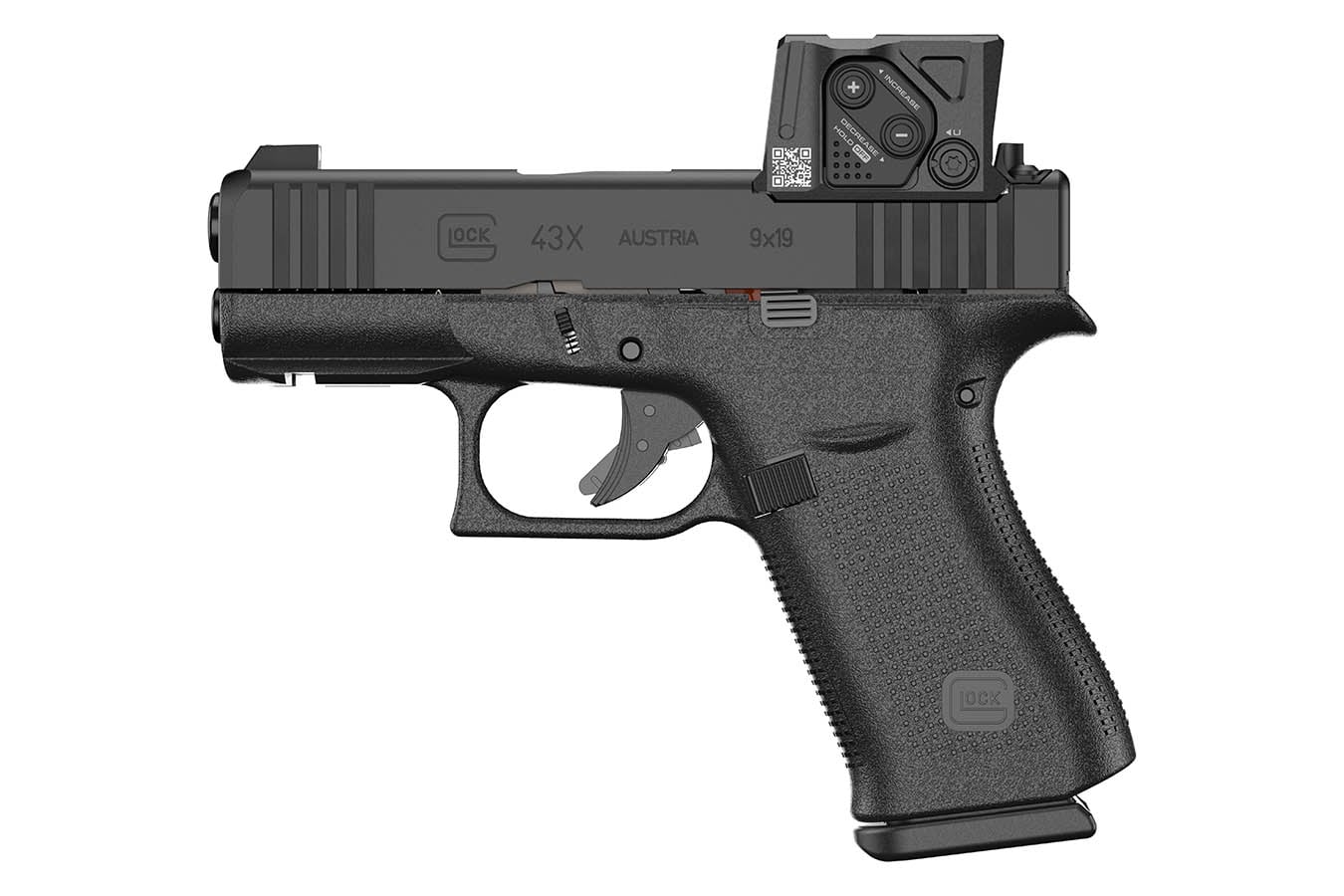 Glock G43X 9mm 15-Round Optic Ready Pistol with Aimpoint COA Red Dot