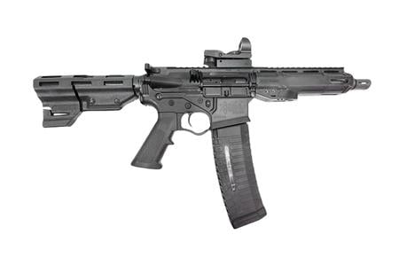 5.56X45MM WITH 7.5` BARREL AND  7`MLOK STYLE RAIL , ATI DUO SIGHT RED AND GREEN