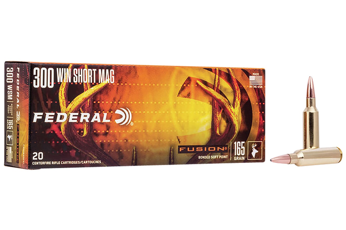 Federal Fusion 300 WSM 165 Grain Soft Point Fusion 20rds/Box 10 Cases