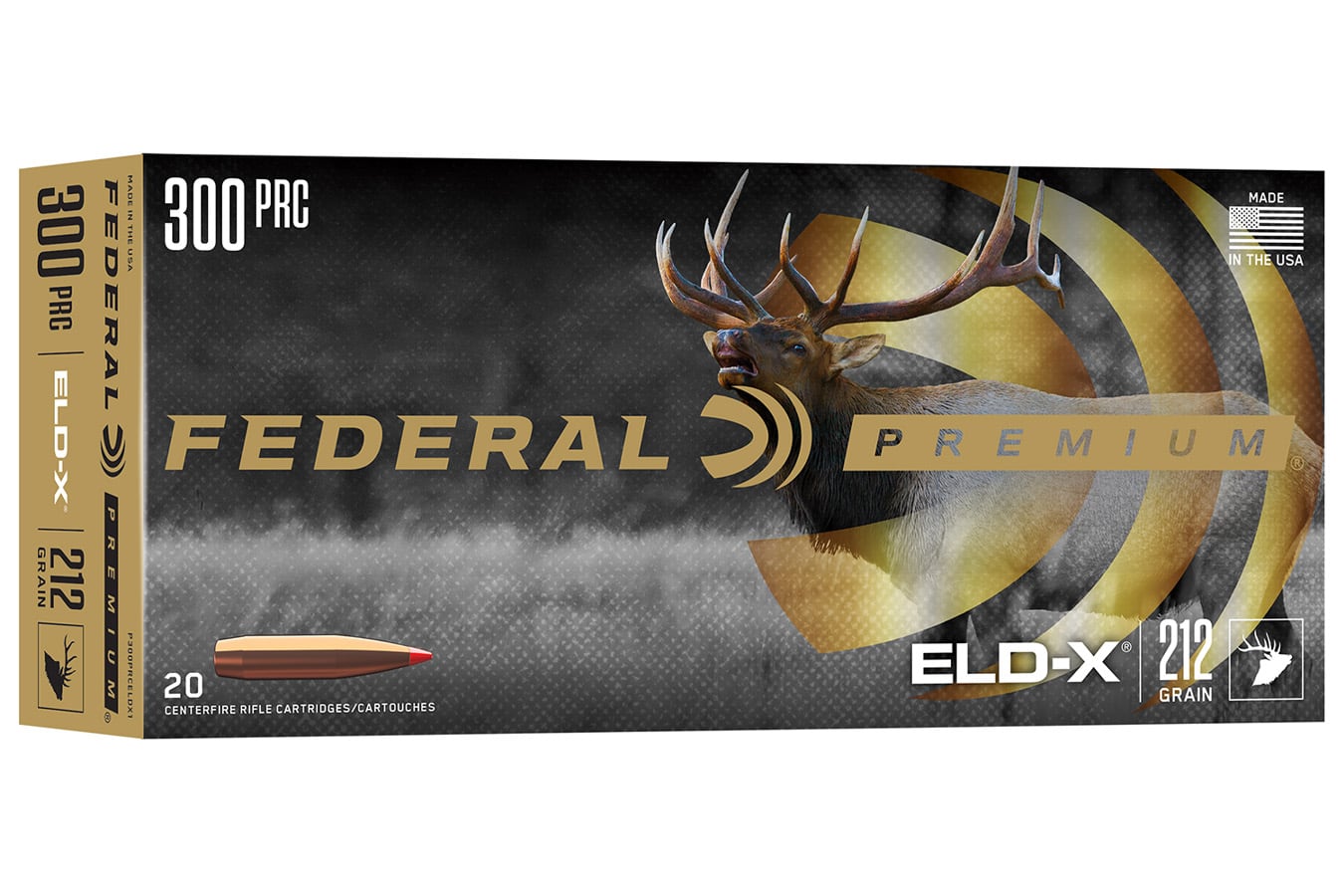 Federal 300PRC 212gr ELD-X 20 Per Box/10 Case