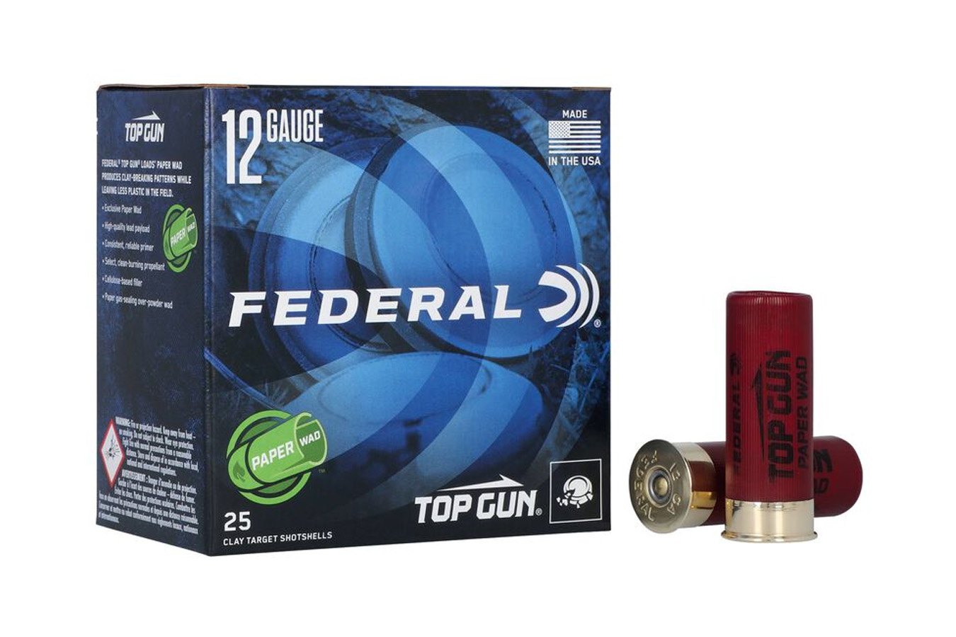 Federal Top Gun 12 Gauge 2.75 1 1/8 oz #8 Shotshell 25/250