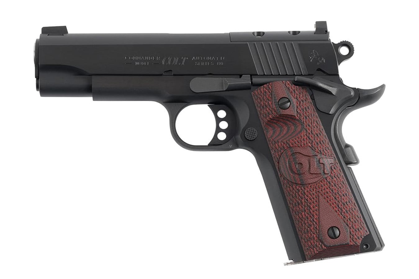 Colt 1911 Combat Commander 38 Super Optic Ready Pistol with Blued Frame (Blemished)