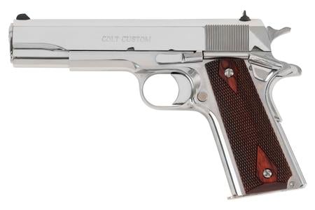 *BLEMISHED* 1911 GOVERNMENT 38 SUPER 9+1 5` STAINLESS STEEL BARREL, BRIGHT STAIN