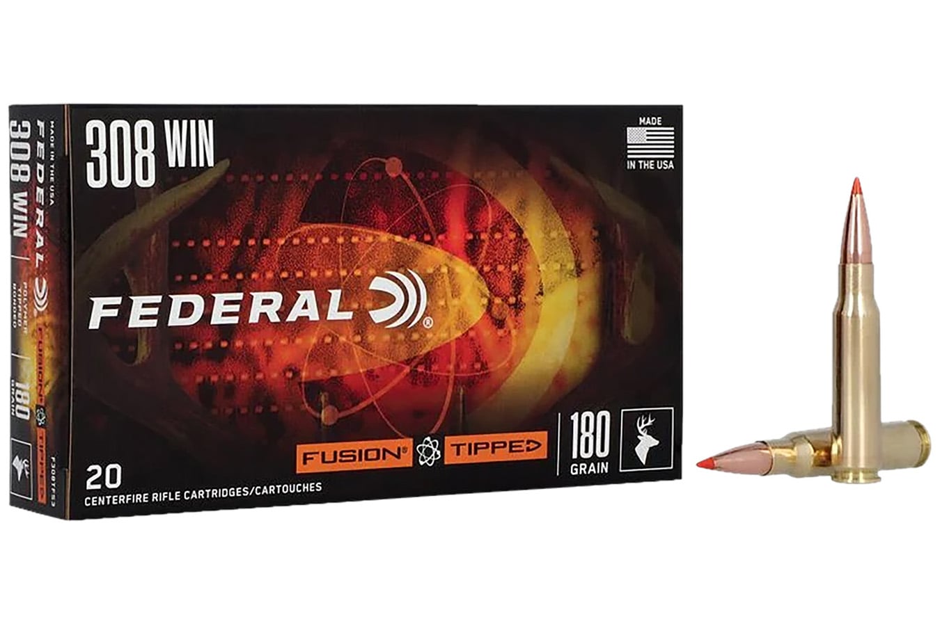 Federal Fusion 308Win 180gr Bonded Soft Point 20 Per Box/10 Case