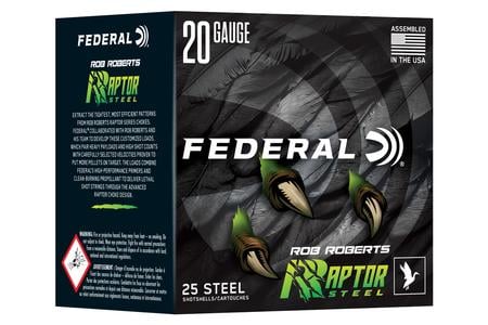 FED RAPTOR STEEL 20GA 3 1OZ #4 25