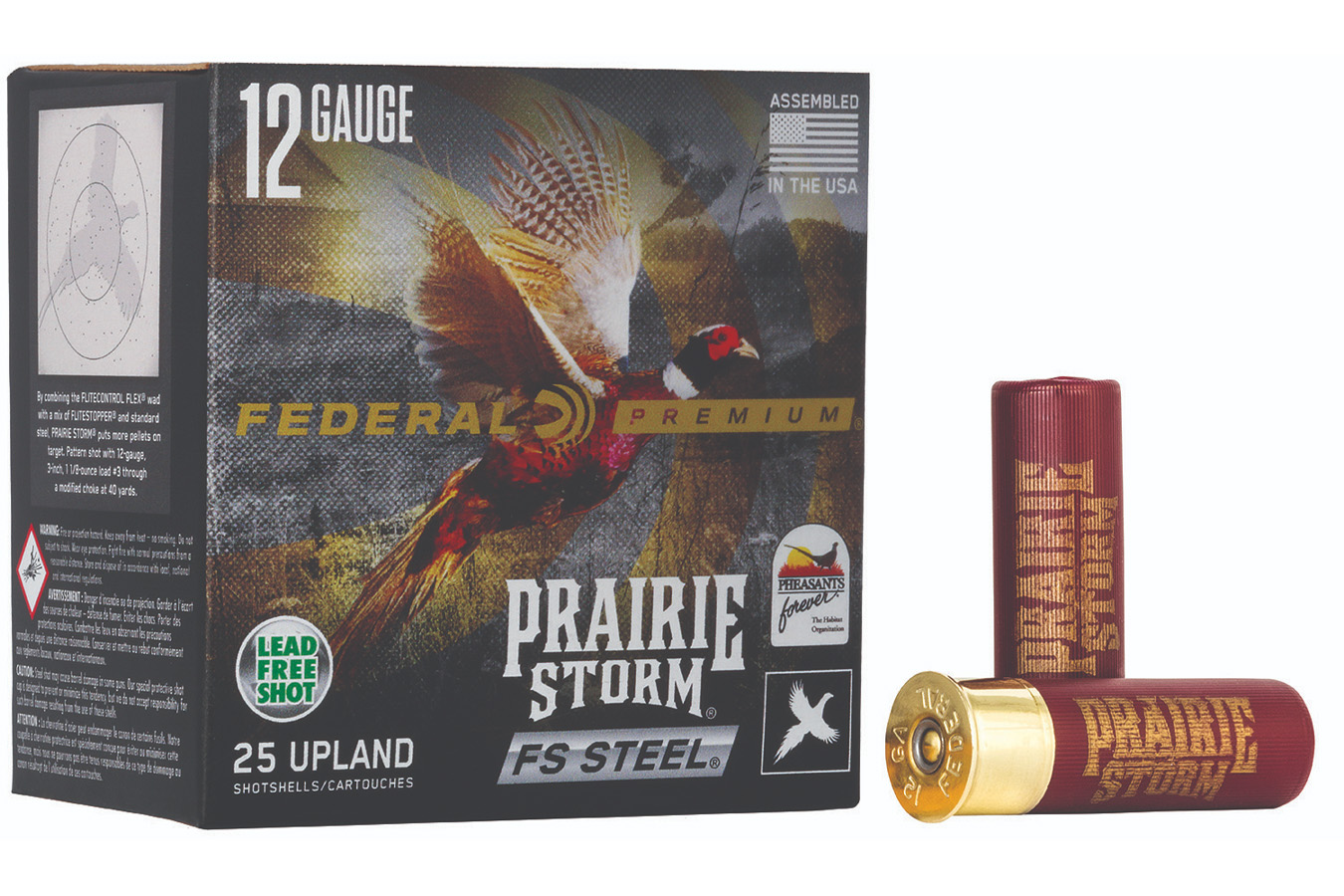 Federal 12GA #3 Shot Prairie Storm Steel 25 Rounds/Box 10 Cases