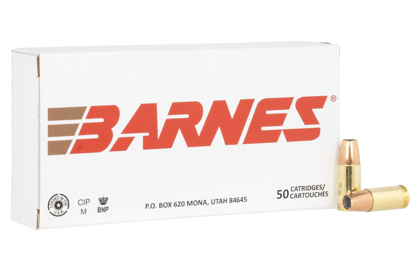 Barnes 9mm 124GR JHP Defense 50 Rounds per Box 10 Cases