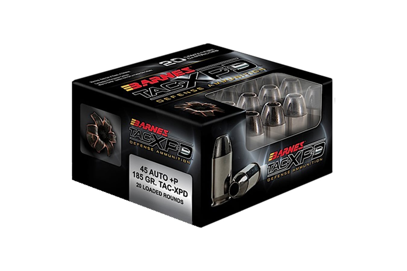Barnes 45 ACP 185GR Hollow Point TAC-XPD 20 Rounds per Box