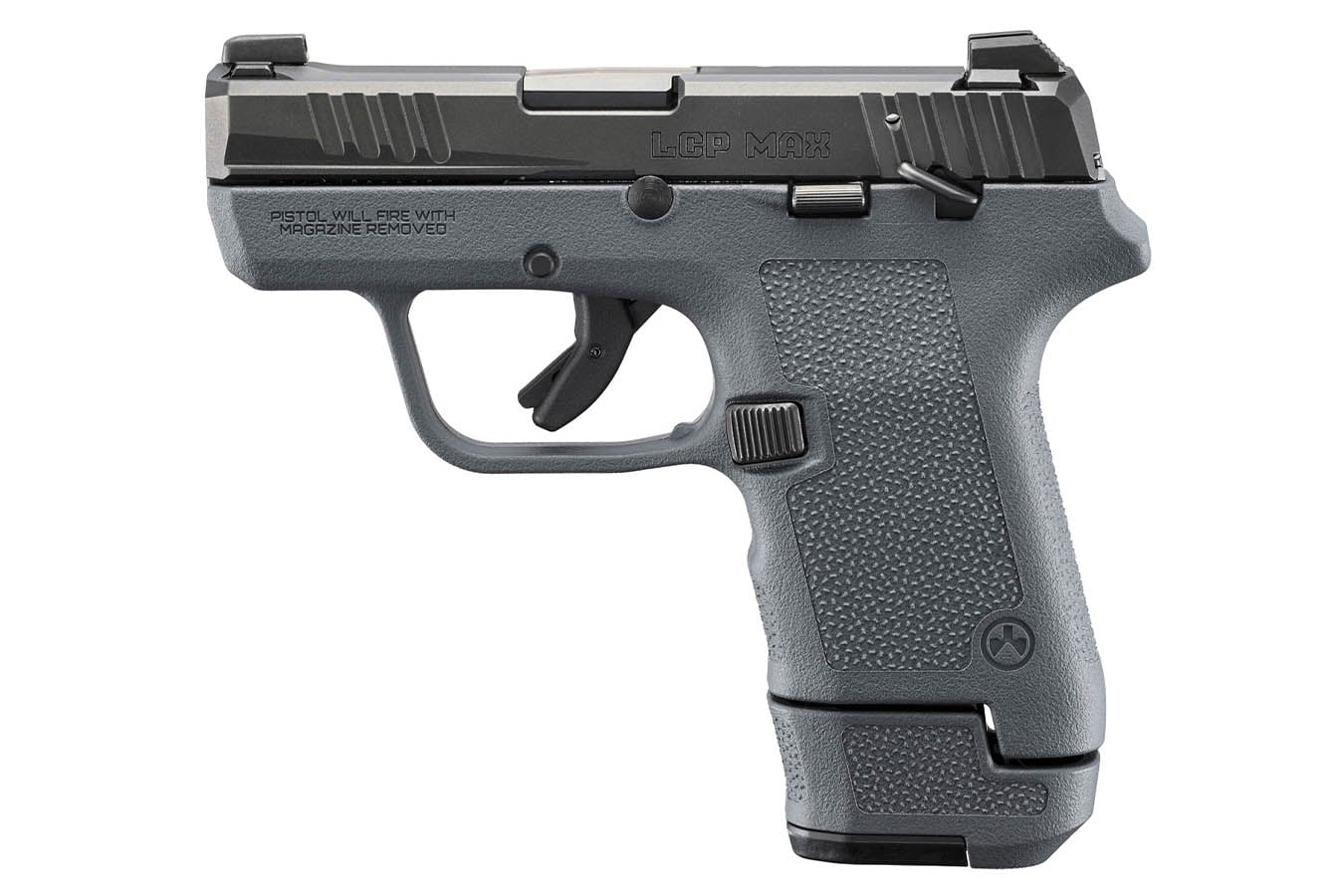 No. 2 Best Selling: RUGER LCP MAX 380 ACP 13+1 2.80` BLACK NITRIDE BARREL  STEEL SERRATED SLIDE, STEALTH