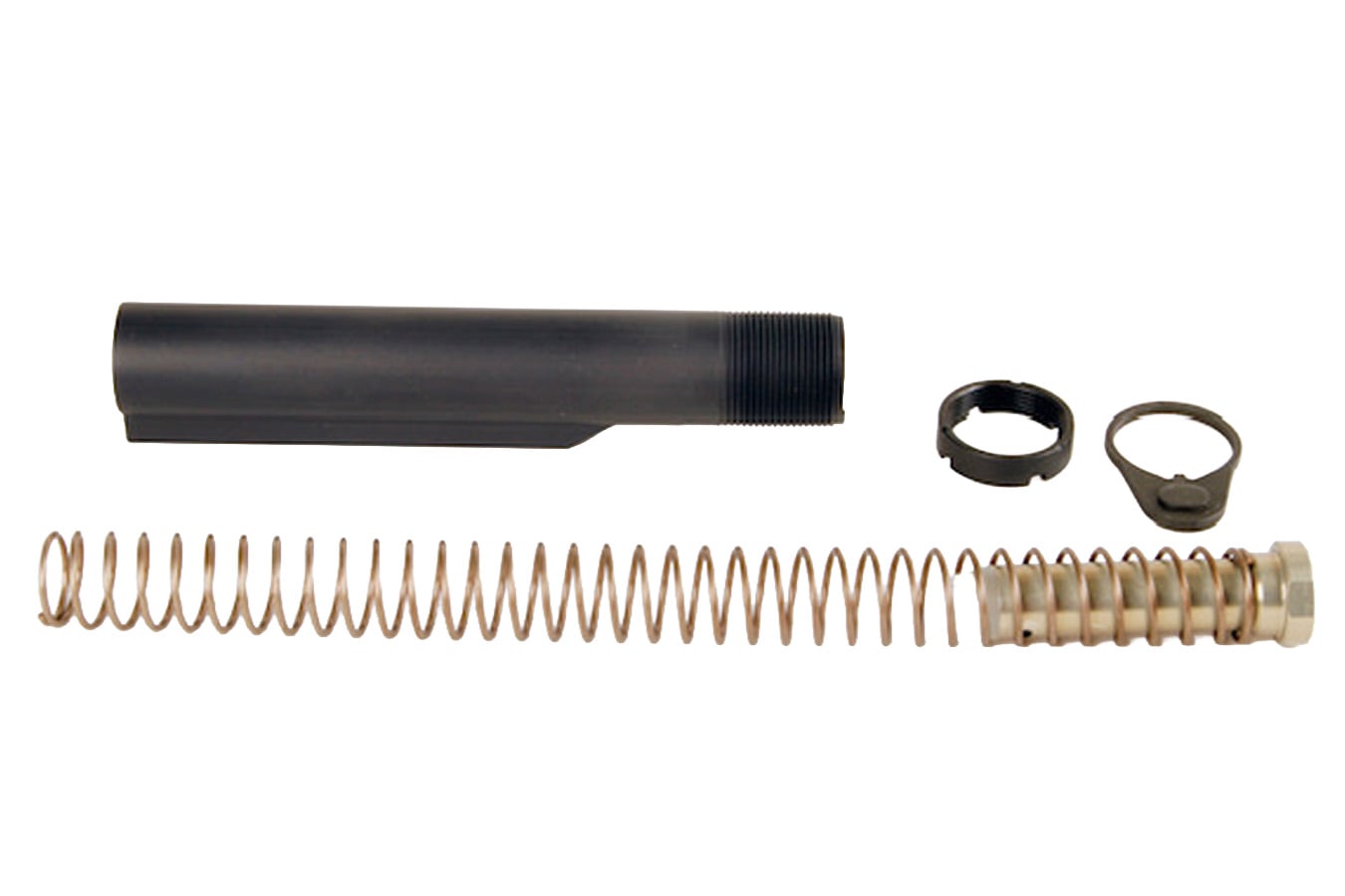 Lbe Unlimited AR15 Milspec Buffer Tube Kit, Colt Gray