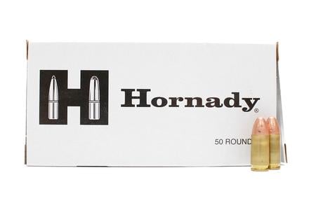 Hornady 9mm 115gr FMJ TAP Handgun Training Trade Ammo 50/Box (Minor Cosmetic Blemish)