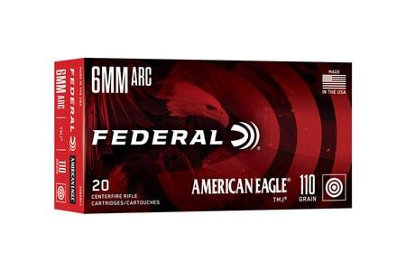 Federal 6mm ARC 110gr TMJ American Eagle 20/Box