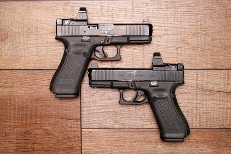 GLOCK 45 9MM NIGHT SIGHTS DELTA POINT PRO POLICE TRADE-IN (FAIR) CONDITION
