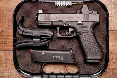 45 9MM TRIJICON RMR USED 