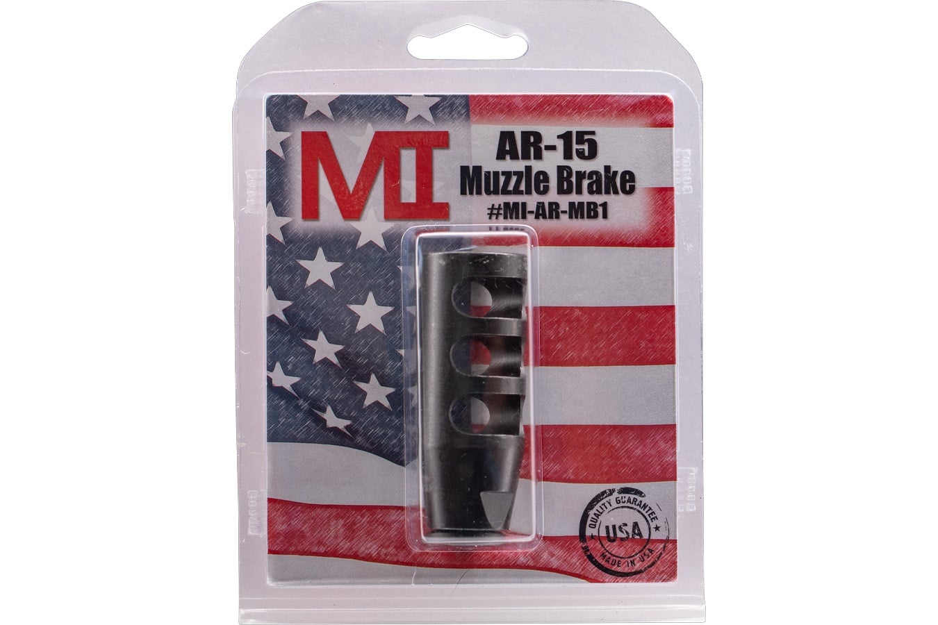 Midwest Industries Muzzle Brake Black Phosphate Steel with 1/2