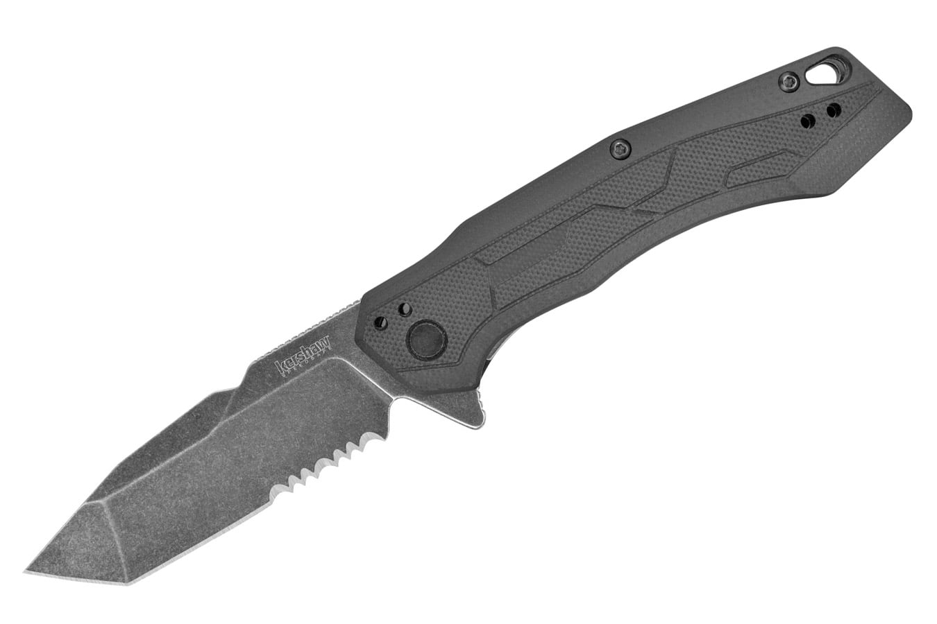 Kershaw Knives Analyst Folding Knife with BlackWash Gray Blade