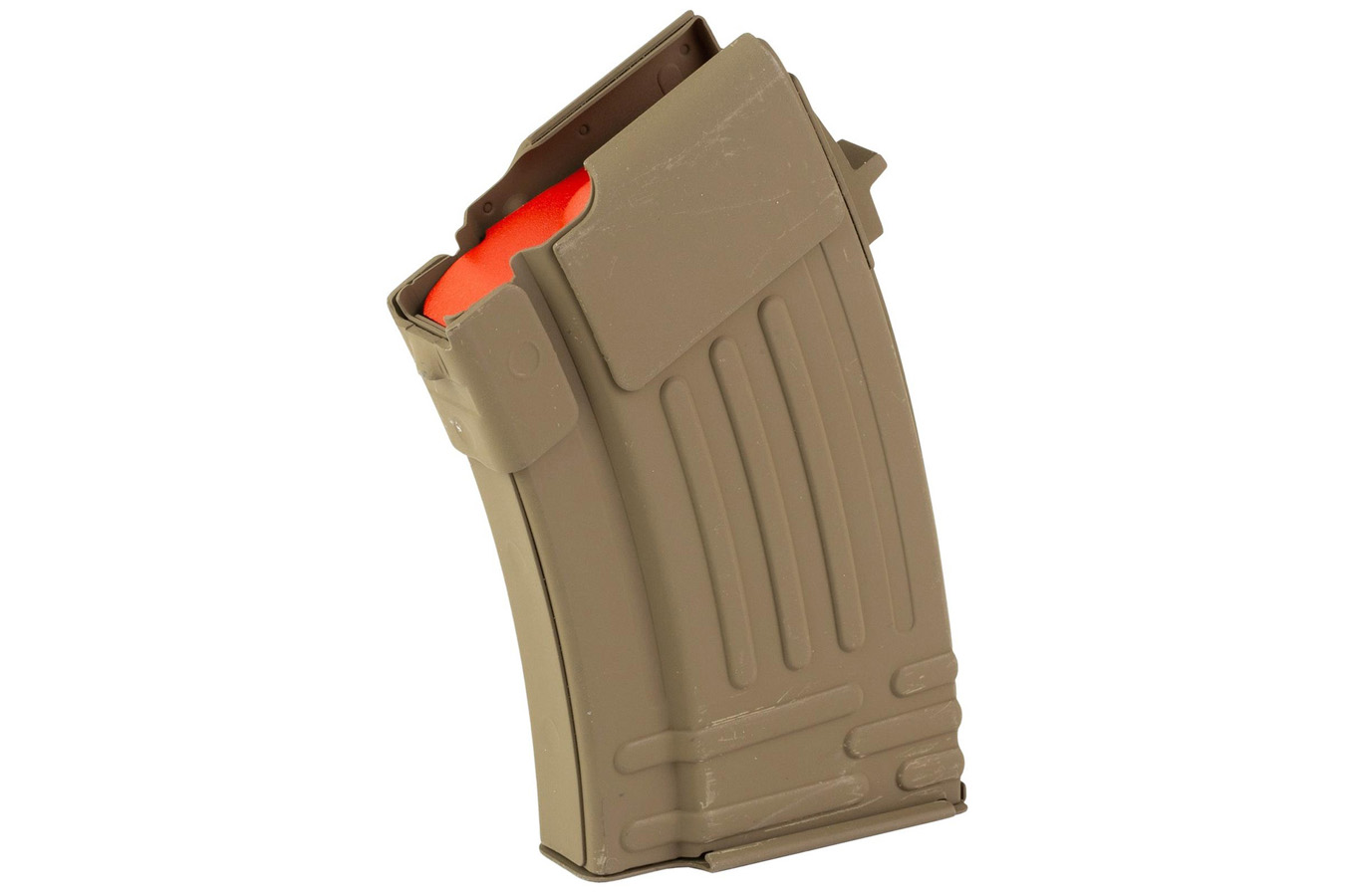 Global Ordnance AK-47 7.62x39mm 10-Round Fully Ribbed Steel Magazine FDE