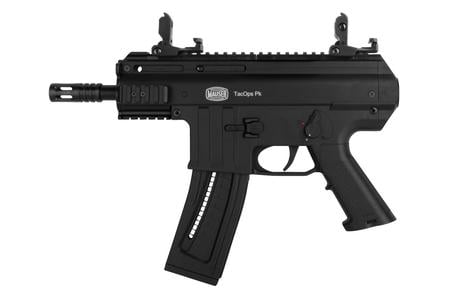 MAUSER TACOPS PK,  BLACK, RIMFIRE PISTOL, 5` BARREL, 22LR, (TWO 22 ROUNDS MAGAZI