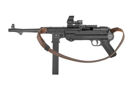 MAUSER MP40 P PISTOL .22LR - SUPERSET WITH RED DOT AND LEATHER SLING (23 ROUNDS)