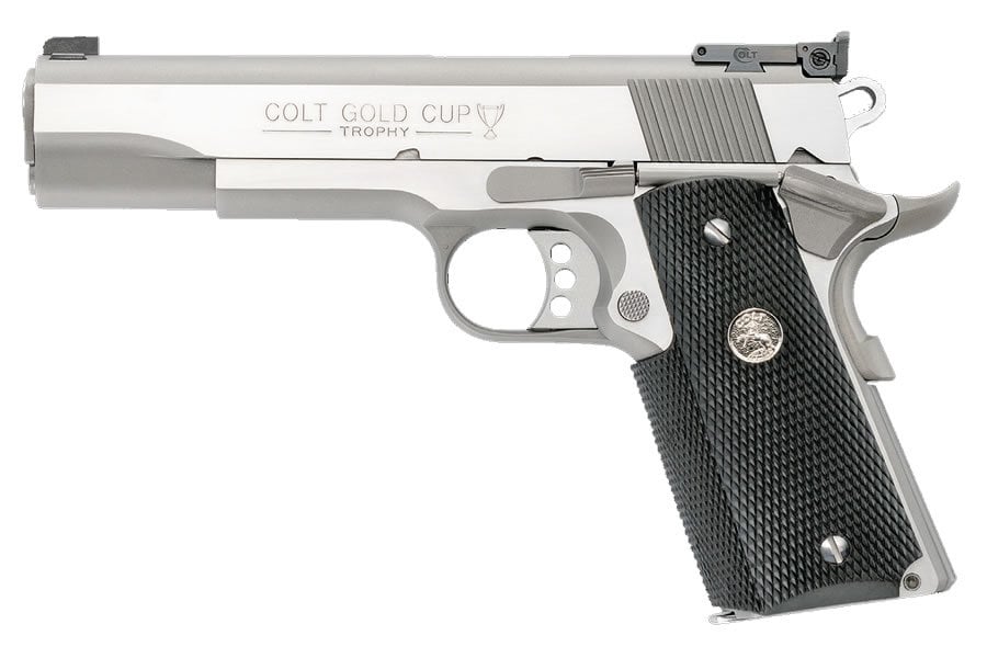 Colt Gold Cup Trophy 45 Auto Stainless Steel 1911 Pistol