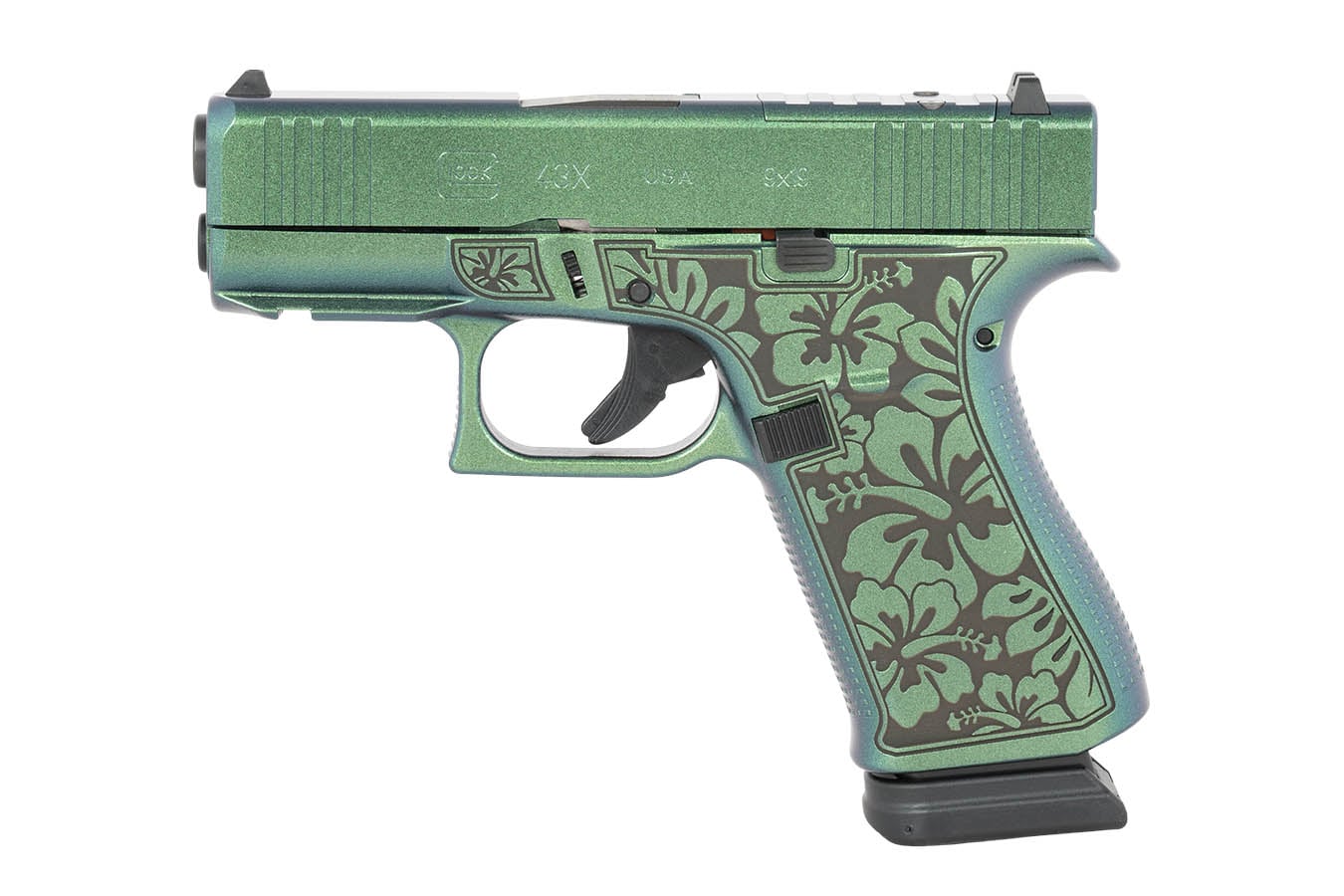 GLOCK 43X 9MM LUGER 15+1 3.41` STEEL SERRATED SLIDE AMBIDEXTROUS
