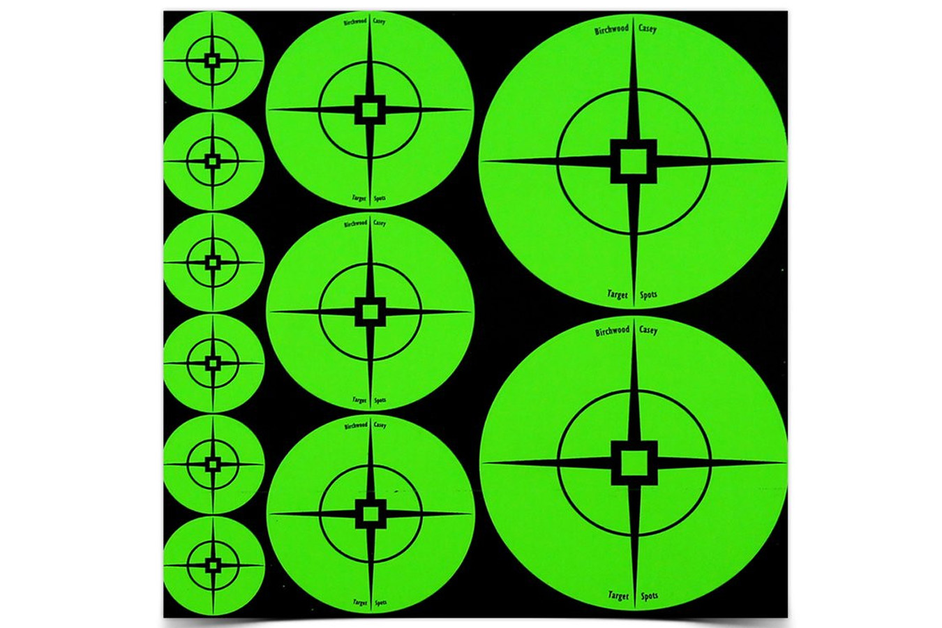 Birchwood Casey Target Spots Green Assorted Size Targets