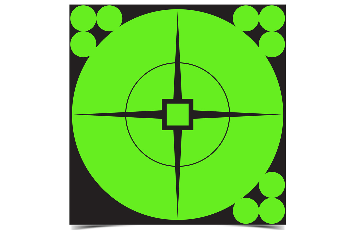 Birchwood Casey Target Spots Green Target, 10-Pack