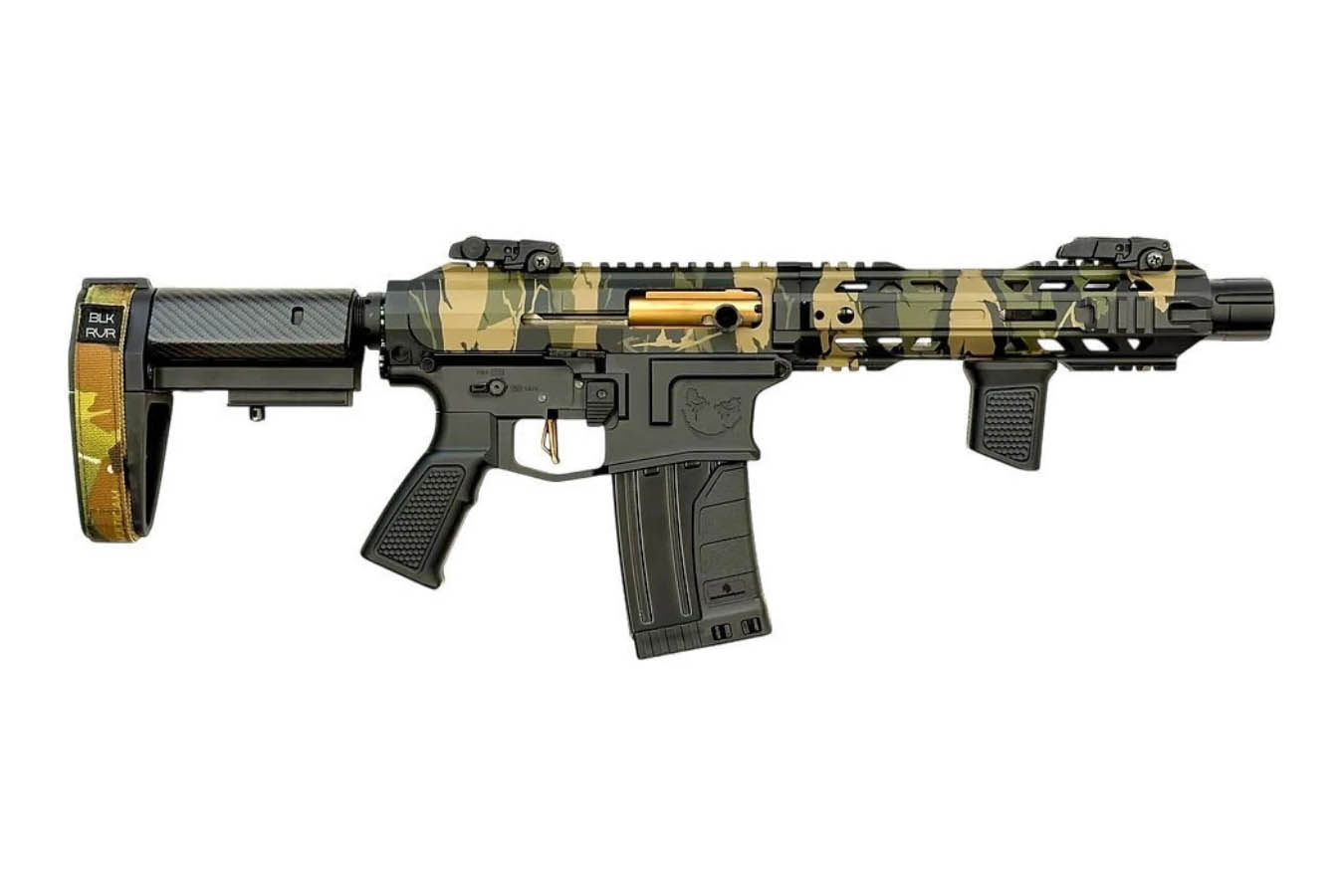 Orthos Arms Joker Elite Holt Works 12-Gauge Semi-Auto with Brace and Woodland Camo Finish