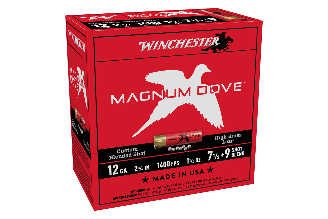 Winchester Magnum Dove 7.5/9 Shot Blend 12 Gauge 25/Box