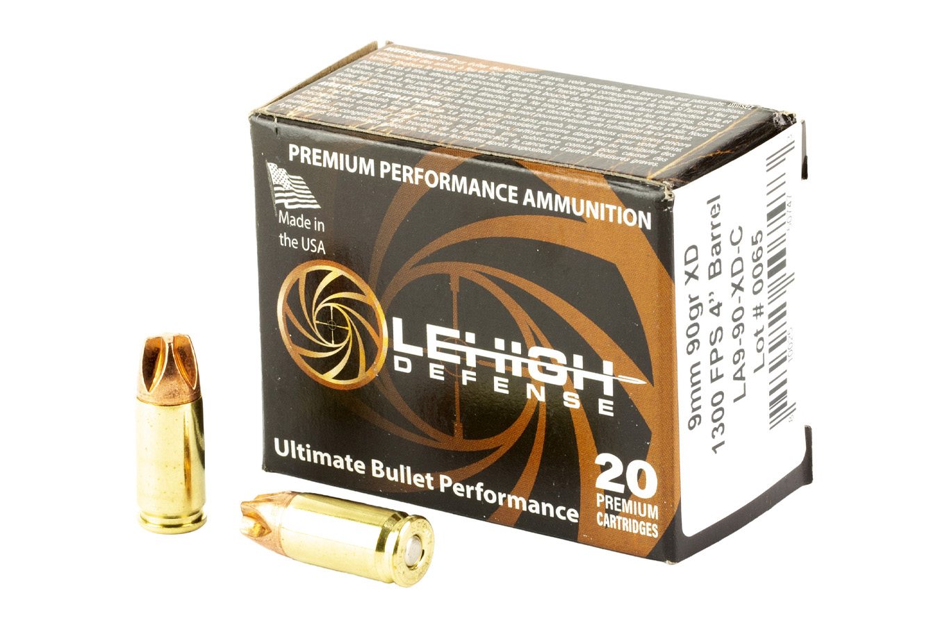 Lehigh Defense 9MM 90 gr Xtreme Defense 20/Box