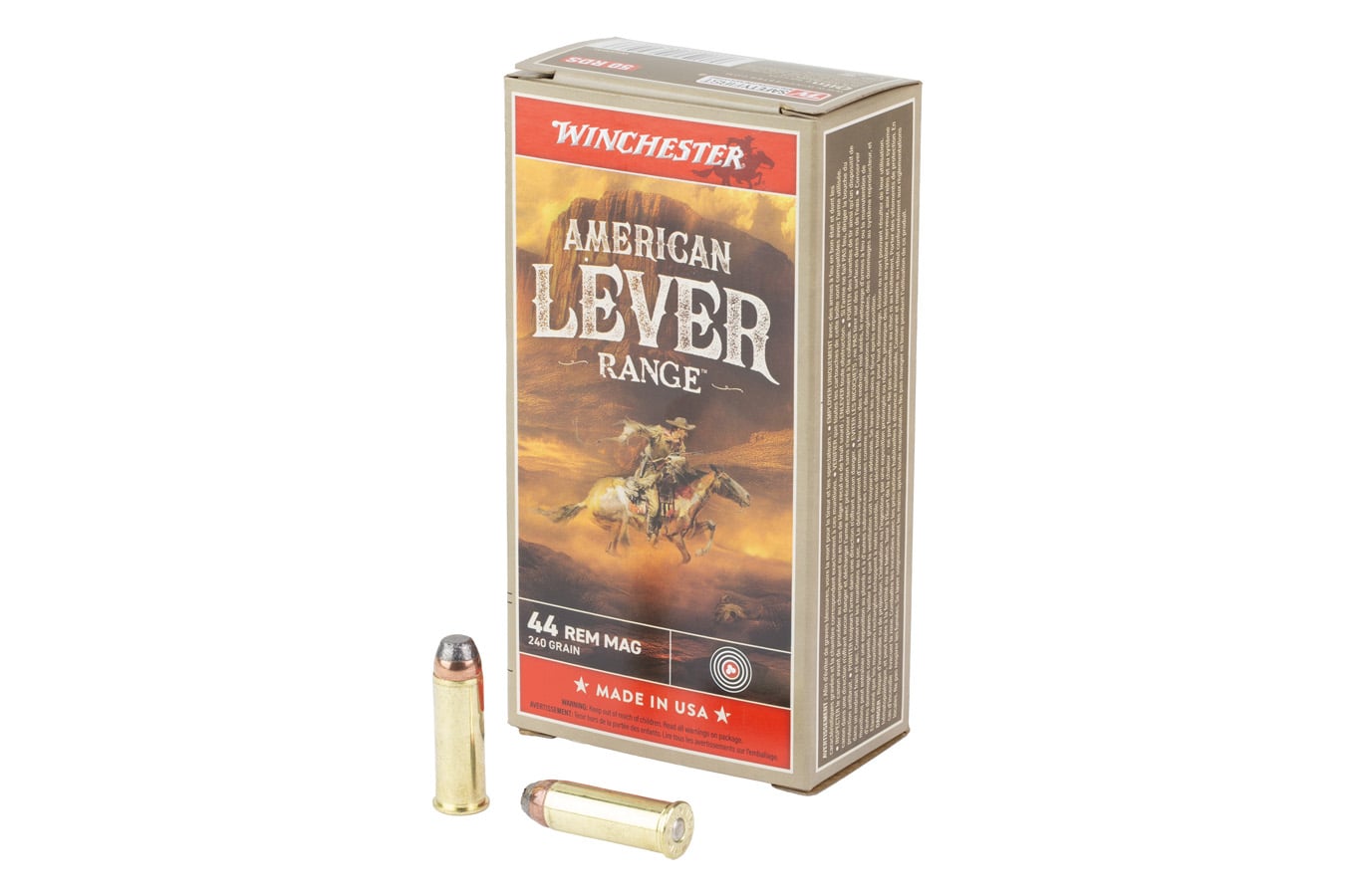 Winchester 44 Magnum 240 gr JSP American Lever 50/Box