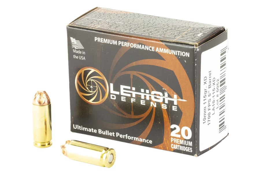 Lehigh Defense 10MM 115 gr Xtreme Defense 20/Box