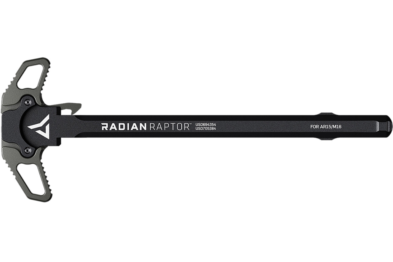 Radian Weapons Raptor Ambi Charging Handle, Radian Gray, Fits Mil-Spec AR-15/M16 Platform