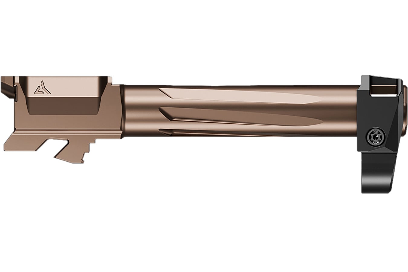 Radian Weapons Ramjet & Afterburner Combo 9mm Luger Compatible w/Glock 43, Bronze Stainless Steel