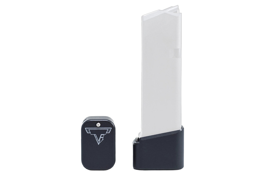 Taran Tactical Firepower Base Pad Fits Glock 19/23 Flat Black Aluminum