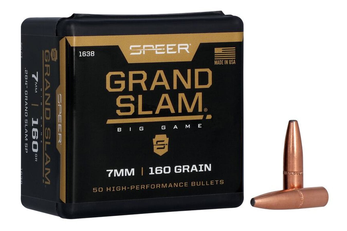 Speer Reloading 7mm .284 160 gr Grand Slam Soft Point Bullet 50/Box