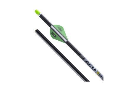ACU-X RD CARBON ARROWS, 20`, W/ ACU-X NOCK .001` SINGLE GREEN