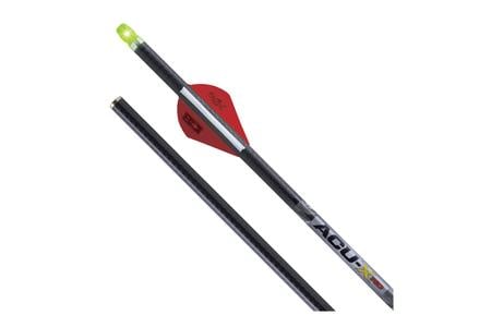 ACU-X LIGHTED RD CARBON ARROWS, 20`, .001` 3 PK GREEN
