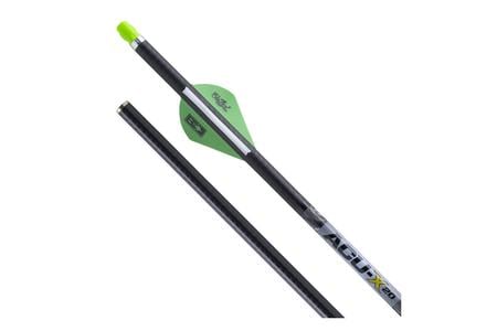ACU-X CARBON ARROWS, 20`, W/ ACU-X NOCK .001` 6 PK GREEN