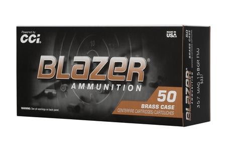 Cci 357 Magnum 158gr FMJ Blazer Brass 50/Box