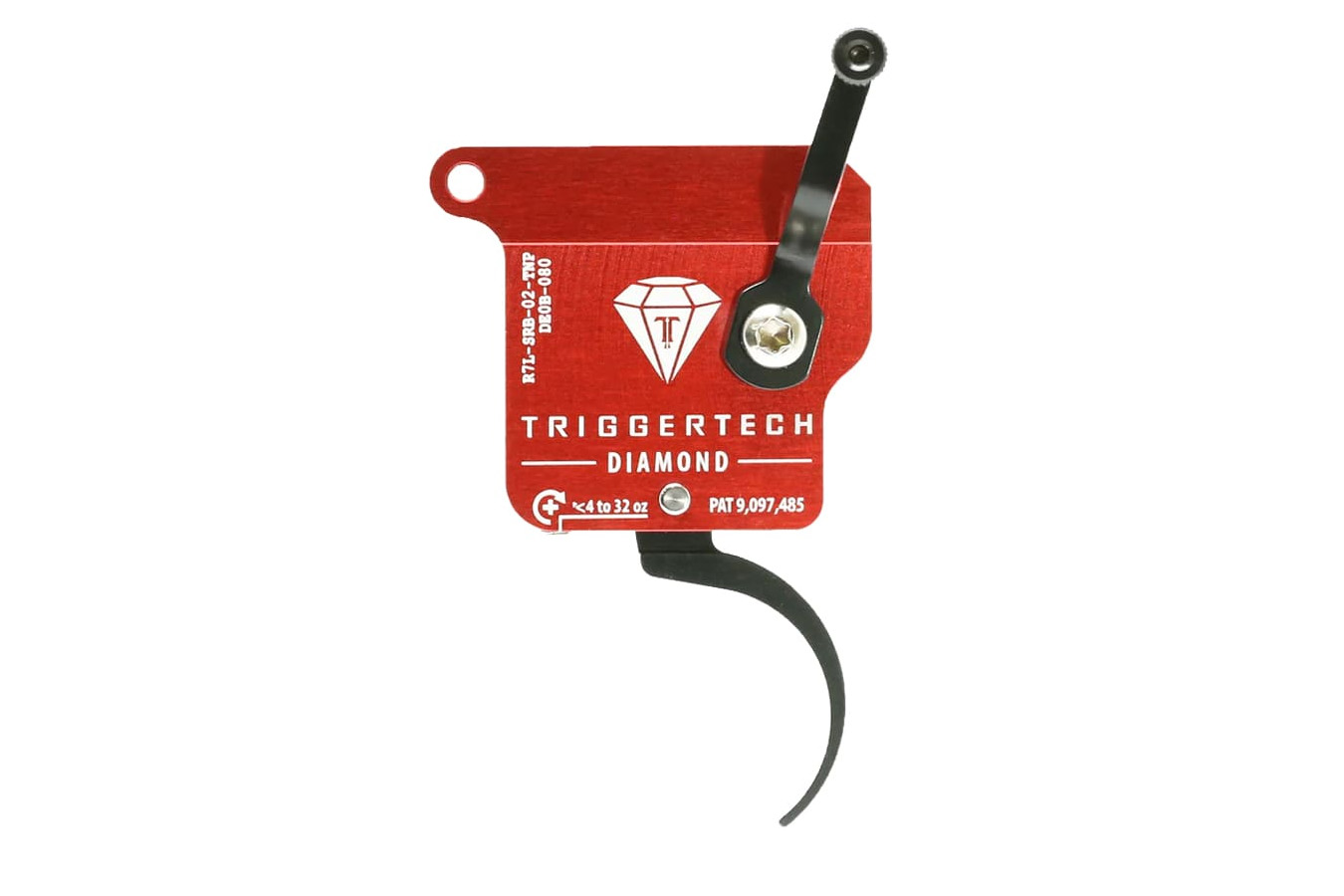 Triggertech Tikka Diamond Left-Hand Curved Trigger – Red