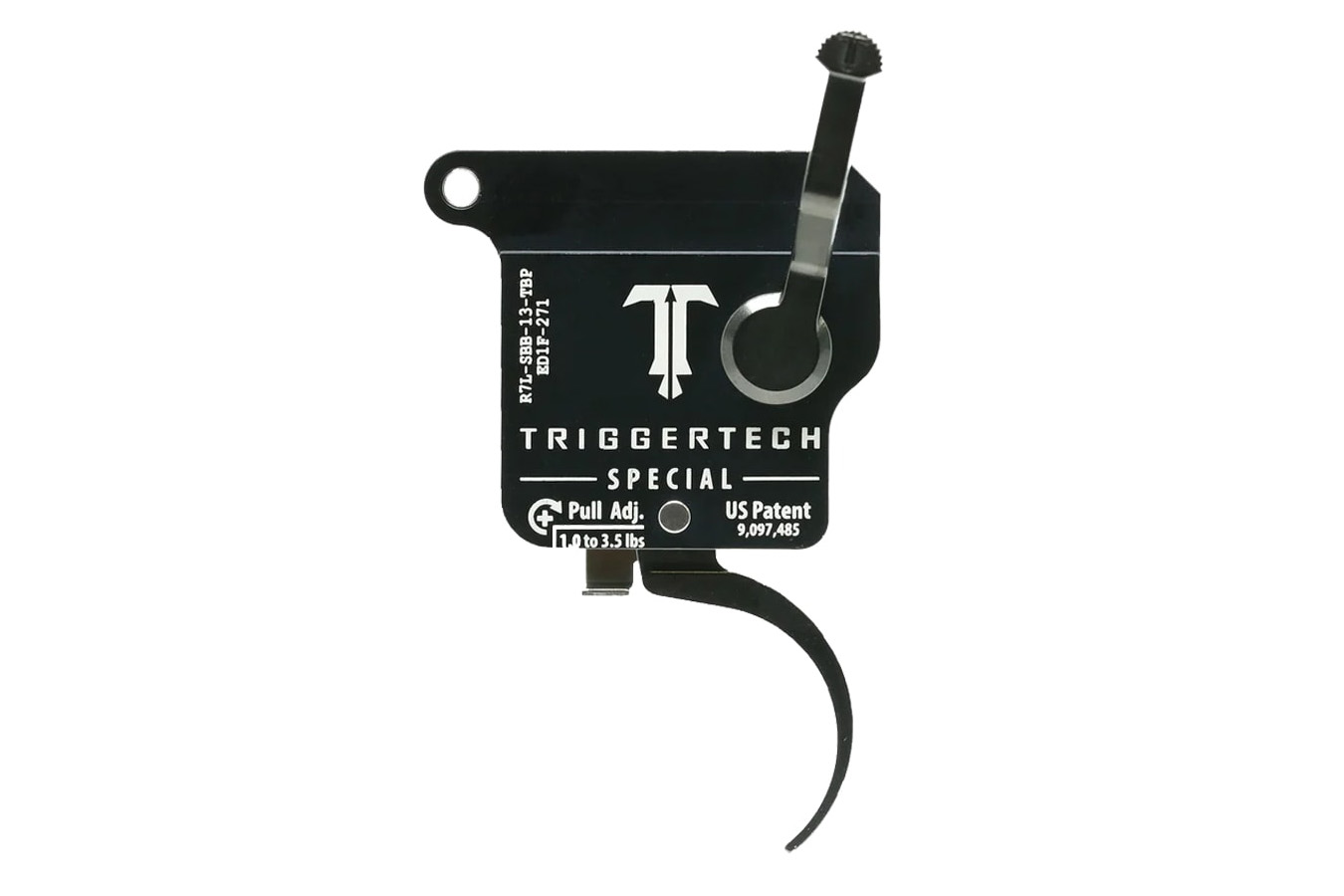 Triggertech Special Trigger for Tikka – Pro Curved Lever, Left Hand, Black